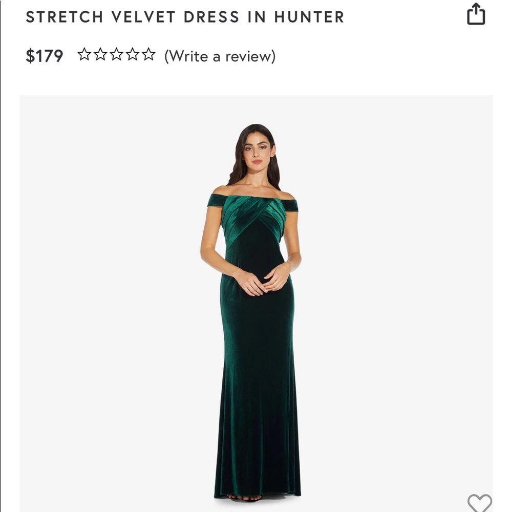 Adrianna Papell Stretch Velvet Dress
